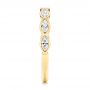 14k Yellow Gold 14k Yellow Gold Marquise Diamond Wedding Band - Side View -  106660 - Thumbnail