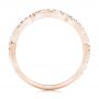 14k Rose Gold 14k Rose Gold Matching Diamond Wedding Band - Front View -  102476 - Thumbnail