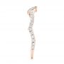 18k Rose Gold 18k Rose Gold Matching Diamond Wedding Band - Side View -  102476 - Thumbnail