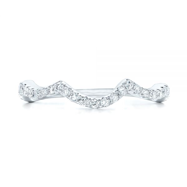  Platinum Platinum Matching Diamond Wedding Band - Top View -  102476