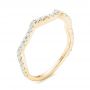 18k Yellow Gold 18k Yellow Gold Matching Diamond Wedding Band - Three-Quarter View -  102476 - Thumbnail