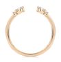 14k Rose Gold 14k Rose Gold Open Cluster Diamond Wedding Band - Front View -  108038 - Thumbnail