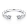  Platinum Platinum Open Cluster Diamond Wedding Band - Flat View -  108038 - Thumbnail