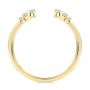 14k Yellow Gold Open Cluster Diamond Wedding Band - Front View -  108038 - Thumbnail