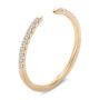 14k Rose Gold 14k Rose Gold Open Diamond Wedding Band - Three-Quarter View -  108039 - Thumbnail