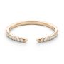 14k Rose Gold 14k Rose Gold Open Diamond Wedding Band - Flat View -  108039 - Thumbnail