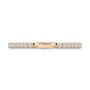 14k Rose Gold 14k Rose Gold Open Diamond Wedding Band - Top View -  108039 - Thumbnail