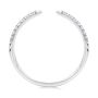 18k White Gold 18k White Gold Open Diamond Wedding Band - Front View -  108039 - Thumbnail