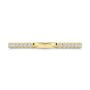14k Yellow Gold Open Diamond Wedding Band - Top View -  108039 - Thumbnail