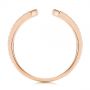 14k Rose Gold 14k Rose Gold Open Stackable Women's Diamond Wedding Band - Front View -  105315 - Thumbnail