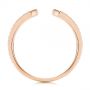 18k Rose Gold 18k Rose Gold Open Stackable Women's Diamond Wedding Band - Front View -  105315 - Thumbnail