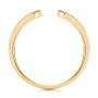 14k Yellow Gold 14k Yellow Gold Open Stackable Women's Diamond Wedding Band - Front View -  105315 - Thumbnail