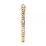 18k Yellow Gold 18k Yellow Gold Open Stackable Women's Diamond Wedding Band - Side View -  105315 - Thumbnail