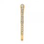 18k Yellow Gold 18k Yellow Gold Open Stackable Women's Diamond Wedding Band - Side View -  105315 - Thumbnail