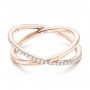 14k Rose Gold 14k Rose Gold Orbit Eternity Diamond Band - Flat View -  103317 - Thumbnail