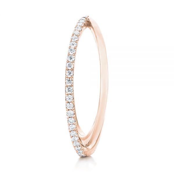 18k Rose Gold 18k Rose Gold Orbit Eternity Diamond Band - Side View -  103317