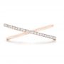 18k Rose Gold 18k Rose Gold Orbit Eternity Diamond Band - Top View -  103317 - Thumbnail