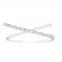 14k White Gold 14k White Gold Orbit Eternity Diamond Band - Top View -  103317 - Thumbnail