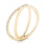 18k Yellow Gold 18k Yellow Gold Orbit Eternity Diamond Band - Three-Quarter View -  103317 - Thumbnail