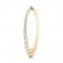 14k Yellow Gold 14k Yellow Gold Orbit Eternity Diamond Band - Side View -  103317 - Thumbnail