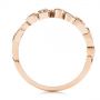 18k Rose Gold 18k Rose Gold Organic Bezel Diamond Wedding Band - Front View -  105295 - Thumbnail