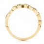 14k Yellow Gold 14k Yellow Gold Organic Bezel Diamond Wedding Band - Front View -  105295 - Thumbnail