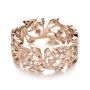 14k Rose Gold 14k Rose Gold Organic Diamond Eternity Band - Flat View -  1227 - Thumbnail