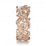 14k Rose Gold 14k Rose Gold Organic Diamond Eternity Band - Side View -  1227 - Thumbnail