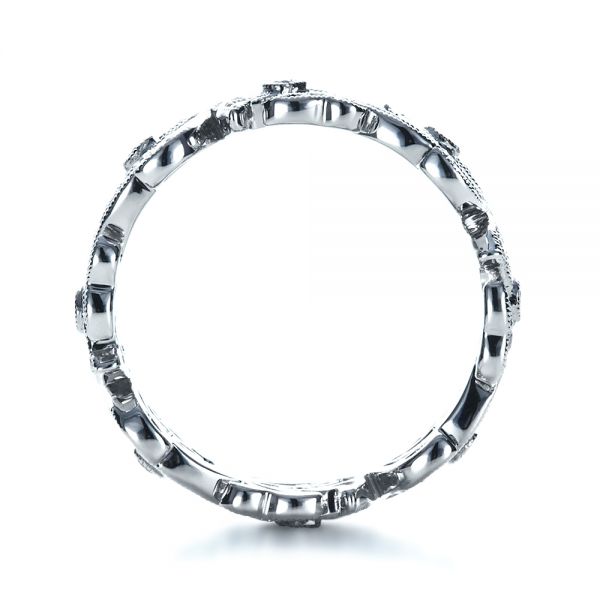  Platinum Platinum Organic Diamond Eternity Band - Front View -  1227