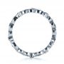 18k White Gold Organic Diamond Eternity Band - Front View -  1248 - Thumbnail