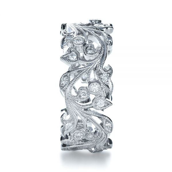  Platinum Platinum Organic Diamond Eternity Band - Side View -  1227