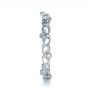 18k White Gold Organic Diamond Eternity Band - Side View -  1248 - Thumbnail