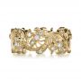 18k Yellow Gold 18k Yellow Gold Organic Diamond Eternity Band - Top View -  1227 - Thumbnail