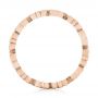 18k Rose Gold 18k Rose Gold Organic Diamond Stackable Eternity Band - Front View -  101929 - Thumbnail