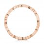 18k Rose Gold 18k Rose Gold Organic Diamond Stackable Eternity Band - Front View -  101929 - Thumbnail