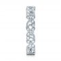 14k White Gold 14k White Gold Organic Diamond Stackable Eternity Band - Side View -  101929 - Thumbnail