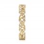 18k Yellow Gold 18k Yellow Gold Organic Diamond Stackable Eternity Band - Side View -  101929 - Thumbnail