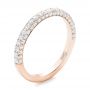 14k Rose Gold Pave Diamond Wedding Band