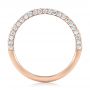 18k Rose Gold 18k Rose Gold Pave Diamond Wedding Band - Front View -  102559 - Thumbnail