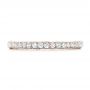 14k Rose Gold 14k Rose Gold Pave Diamond Wedding Band - Top View -  102559 - Thumbnail