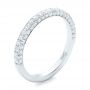  Platinum Platinum Pave Diamond Wedding Band - Three-Quarter View -  102559 - Thumbnail