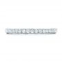 18k White Gold 18k White Gold Pave Diamond Wedding Band - Top View -  102559 - Thumbnail