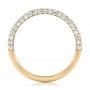 14k Yellow Gold 14k Yellow Gold Pave Diamond Wedding Band - Front View -  102559 - Thumbnail