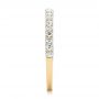 14k Yellow Gold 14k Yellow Gold Pave Diamond Wedding Band - Side View -  102559 - Thumbnail