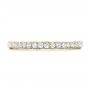 14k Yellow Gold 14k Yellow Gold Pave Diamond Wedding Band - Top View -  102559 - Thumbnail