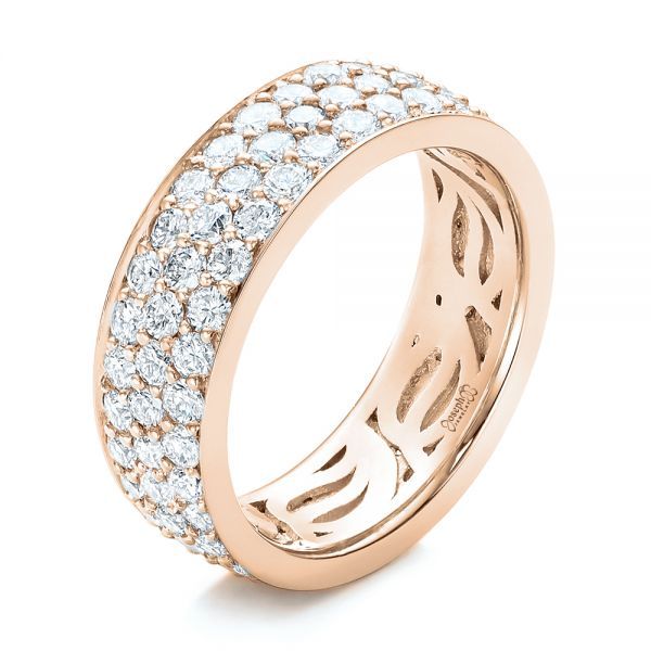 Pave Diamond Women's Anniversary Band - Image