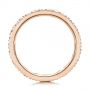 18k Rose Gold 18k Rose Gold Pave Diamond Women's Anniversary Band - Front View -  104137 - Thumbnail