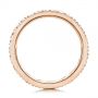 18k Rose Gold 18k Rose Gold Pave Diamond Women's Anniversary Band - Front View -  104137 - Thumbnail