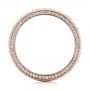 14k Rose Gold 14k Rose Gold Pave Diamond Women's Anniversary Band - Front View -  104157 - Thumbnail