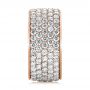 14k Rose Gold 14k Rose Gold Pave Diamond Women's Anniversary Band - Side View -  104157 - Thumbnail